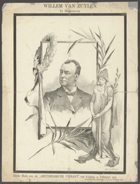 Portret van Willem van Zuylen, getekend door Petrus van Geldorp