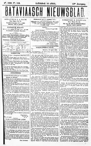 Geachte Redacteur! RIJWIEL. Batavia, 16 April 1898. in Bataviaasch nieuwsblad