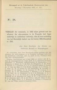 No. 38. VERSLAG in Verzameling van verslagen en rapporten behoorende bij de Nederlandsche Staatscourant