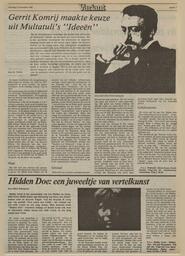 Haat in Nederlands dagblad : gereformeerd gezinsblad / hoofdred. P. Jongeling ... [et al.]