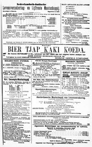 Advertentie in Bataviaasch nieuwsblad