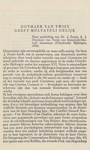 DUYMAER VAN TWIST GEEFT MULTATULI GELIJK in Groot Nederland : letterkundig maandschrift voor den Nederlandschen stam