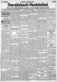 Nederlandsch-Indië SOERABAIA, 27 DECEMBER 1897. Sluiting der Mails te Soerabaia. in Soerabaijasch handelsblad