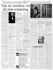 De tijden zijn wel veranderd door JAN WILLEM HOFSTRA KUNSTLICHT in De tĳd : dagblad voor Nederland