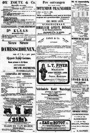 Advertentie in Soerabaijasch handelsblad