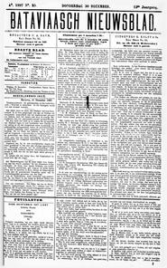NEDERLANDSCH INDIË. Batavia, 30 December 1897. in Bataviaasch nieuwsblad