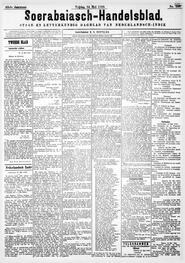 Nederlandsch Indië Soerabaia 24 Mei 1895. in Soerabaijasch handelsblad