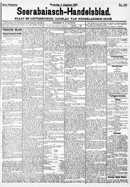 Nederlandsch-Indië SOERABAIA, 4 AUGUSTUS 1897. Sluiting der Mails te Soerabaia. in Soerabaijasch handelsblad