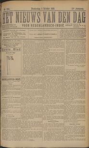 NEDERLANDSCH -INDIË. BATAVIA, 3 October 1918. Inhoud. in Het nieuws van den dag voor Nederlandsch-Indië