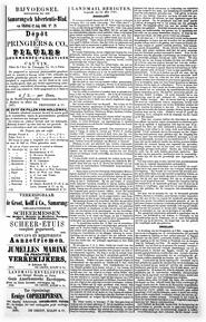 LANDMAIL BERIGTEN, loopende tot 25 Mei 1861. NEDERLAND. in Samarangsch advertentie-blad