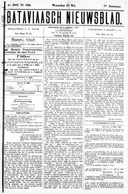 Nederlandsch Indië. BATAVIA. 18 Mei 1887 in Bataviaasch nieuwsblad