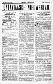 NEDERLANDSCH INDIË. Batavia, 6 Augustus 1897. in Bataviaasch nieuwsblad