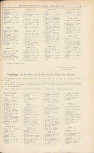 Verkiezing van de leden van de Provinciale Staten van Utrecht. in Nederlandsche staatscourant