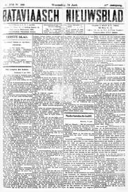 Het congres der Indiers. Semarang 11 Juni 1916. in Bataviaasch nieuwsblad