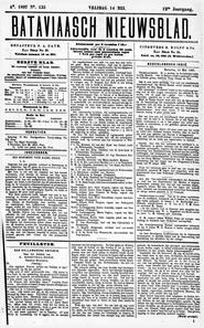 NEDERLANDSCH INDIË. Batavia, 14 Mei 1897. in Bataviaasch nieuwsblad
