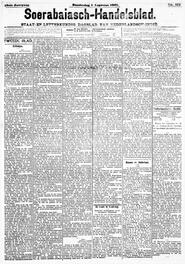 Nederlandsch-Indië. SOERABAIA, 1 Augustus 1901. Sluiting der Mails te Soerabaia. in Soerabaijasch handelsblad