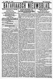 NEDERLANDSCH INDIË. Batavia, 23 Juni 1903. in Bataviaasch nieuwsblad