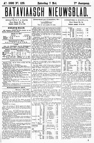 NEDERLANDSCH INDIË. BATAVIA, 7 Mei 1892. in Bataviaasch nieuwsblad