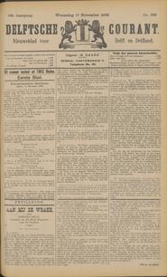 Dit nommer bestaat uit TWEE Bladen. Eerste Blad. Binnenlandsche Berichten. DELFT, 17 November 1909. in Delftsche courant
