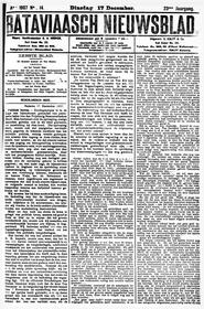 NEDERLANDSCH INDIE. Batavia, 17 December 1907. in Bataviaasch nieuwsblad