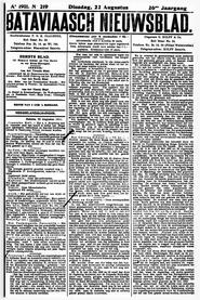 NEDERLANDSCH-INDIE. Batavia, 22 Augustus 1911. in Bataviaasch nieuwsblad