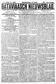 NEDERLANDSCH INDIE. Batavia, 23 Juni 1910. in Bataviaasch nieuwsblad