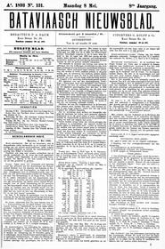 NEDERLANDSCH INDIË. BATAVIA, 8 Mei 1893. in Bataviaasch nieuwsblad