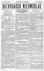 NEDERLANDSCH INDIË Batavia, 2 September 1896. in Bataviaasch nieuwsblad