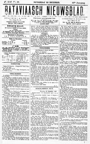 NEDERLANDSCH INDIË Batavia, 23 December 1897. in Bataviaasch nieuwsblad