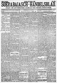 Mederlandsch-Indië. SOERABAJA, 22 Octobar 1907. in Soerabaijasch handelsblad
