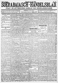 Nederlandsch-Indië. SOERABAJA, 10 April 1907. Sluiting der Mails te Soerabaja. in Soerabaijasch handelsblad