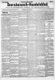 Nederlandsch – Indië Soerabaia 6 Februari 1895. in Soerabaijasch handelsblad