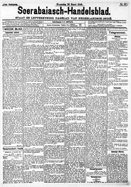 Nederlandsch-Indië SOERABAIA, 22 MAART 1899. in Soerabaijasch handelsblad