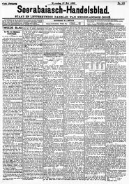 Nederlandsch-Indië SOERABAIA, 17 MEI 1899. Sluiting der Mails te Soerabaia. in Soerabaijasch handelsblad