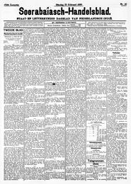 Nederlandsch-Indië SOERABAIA, 15 FEBRUARI 1898. Sluiting der Mails te Soerabaia. in Soerabaijasch handelsblad