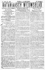 NEDERLANDSCH INDIË. Batavia, 14 September 1904. in Bataviaasch nieuwsblad