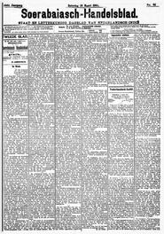 Nederlandsch-Indië. SOERABAIA, 16 Maart 1901. Sluiting der Mails te Soerabaia. in Soerabaijasch handelsblad