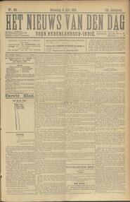 NEDERLANDSCH-INDIË. BATAVIA, 8 Juli 1918. Inhoud. in Het nieuws van den dag voor Nederlandsch-Indië