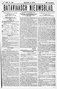 NEDERLANDSCH INDIË. Batavia, 21 Juni 1897. in Bataviaasch nieuwsblad