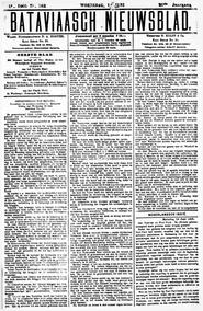 NEDERLANDSCH INDIË. Batavia, 14 Juni 1905. in Bataviaasch nieuwsblad