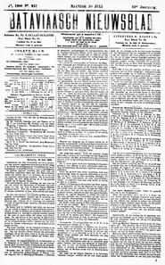NEDERLANDSCH INDIE. Batavia, 30 Juli 1900. in Bataviaasch nieuwsblad