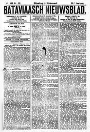 EDITIE VAN 4 UUR ’S MIDDAGS. NEDERLANDSCH INDIE. Batavia, 1 Februari 1910. in Bataviaasch nieuwsblad