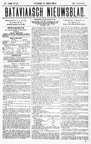 NEDERLANDSCH INDIË Batavia, 11 December 1896. in Bataviaasch nieuwsblad