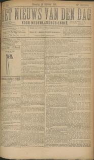 NEDERLANDSCH-INDIË. BATAVIA, 29 October 1918, Inhoud. in Het nieuws van den dag voor Nederlandsch-Indië