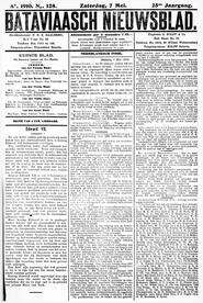 NEDERLANDSCH INDIE. Batavia, 7 Mei 1910. in Bataviaasch nieuwsblad