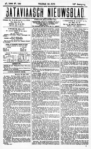 NEDERLANDSCH INDIË. Batavia, 22 Juni 1900. in Bataviaasch nieuwsblad