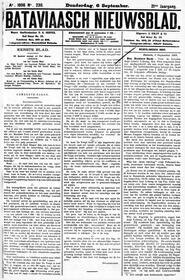 NEDERLANDSCH INDIE. Batavia, 6 September 1906. in Bataviaasch nieuwsblad