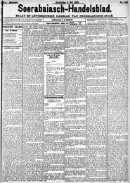 Nederlandsch-Indië. SOERABAIA, 3 MEI 1900. Sluiting der Mails te Soerabaia. in Soerabaijasch handelsblad