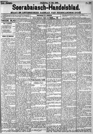 Nederlandsch-Indië. SOERABAIA, 17 MEI 1900. Sluiting der Mails te Soerabaia. in Soerabaijasch handelsblad