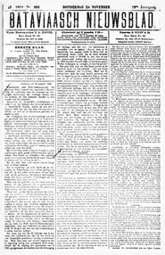 NEDERLANDSCH INDIË. Batavia, 24 November 1904. in Bataviaasch nieuwsblad